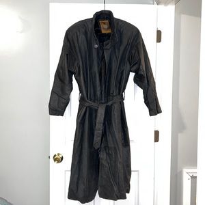 Vintage IOU Leather Collection Trench Coat